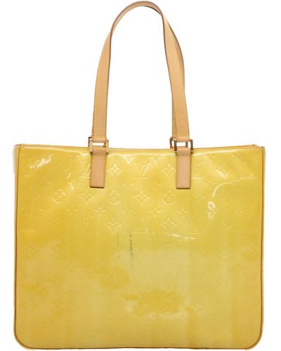 Louis Vuitton Columbus Patent Leather Tote Bag (pre-owned) - Yellow