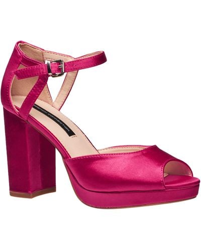 French Connection Platform Peep Toe - Pink