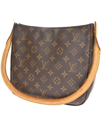 Louis Vuitton Looping Mm Canvas Shoulder Bag (pre-owned) - Gray