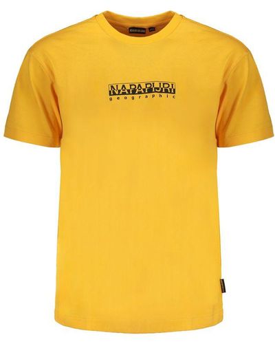Napapijri Cotton T-shirt - Yellow