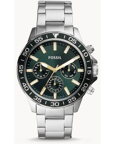 Fossil Bannon Multifunction, Stainless Steel Watch - Gray