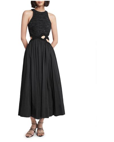 Aje. New Catara Embellished Cut-out Evening Dress - Black