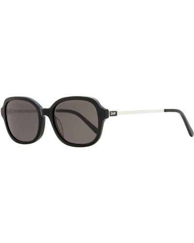 Diane von Furstenberg Rectangular Sunglasses Dvf685s 001 Black/palladium 53mm