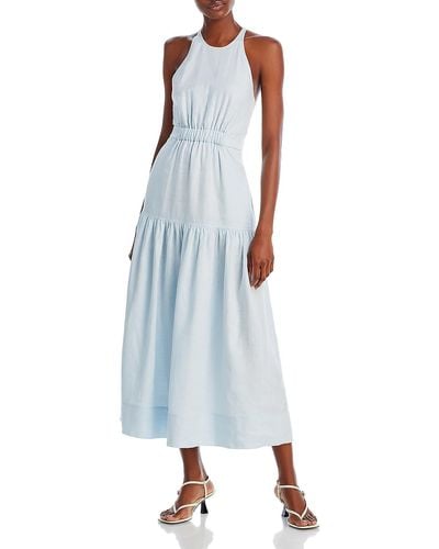 A.L.C. Wrenley Linen Long Maxi Dress - Blue