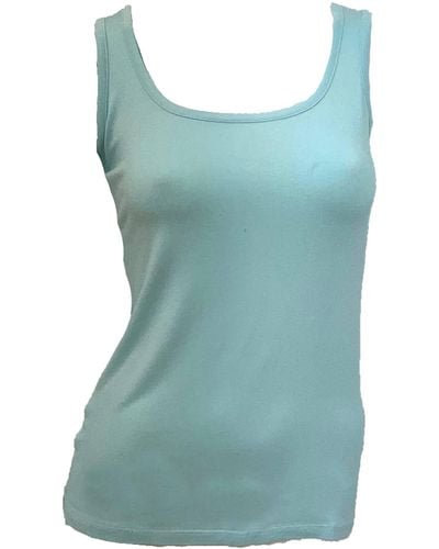French Kyss Scoop Neck Tank Top - Blue