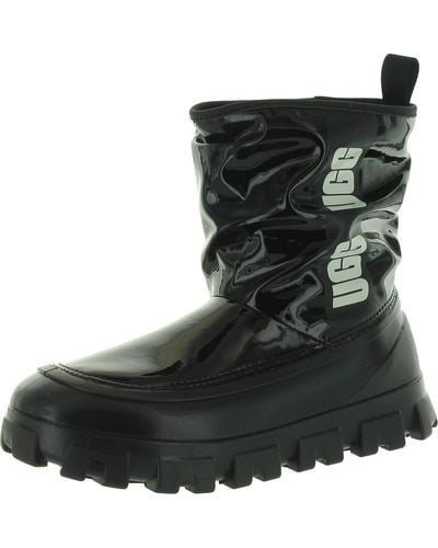 UGG Brellah Mini Waterproof Pull On Rain Boots - Black