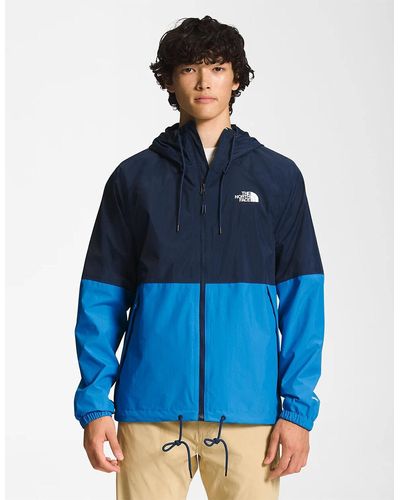 The North Face Antora Nf0a7qftk5 Full Zip Rain Hoodie Jacket Dtf427 - Blue