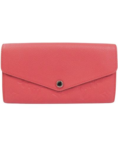 Louis Vuitton Portefeuille Sarah Leather Wallet (pre-owned) - Pink