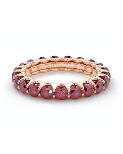 The Eternal Fit 14k 3.10 Ct. Tw. Ruby Eternity Ring - Pink