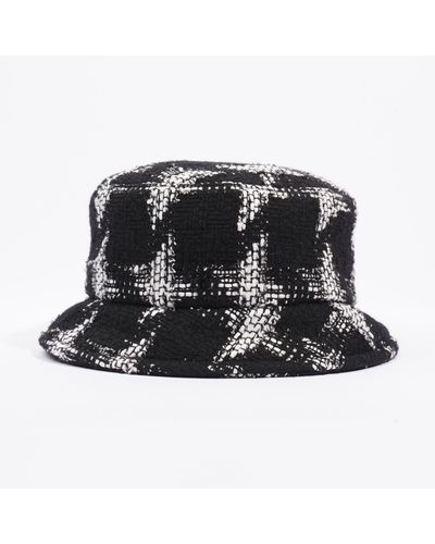 Chanel Bucket Hat /cotton Medium 54cm Circumference - Black