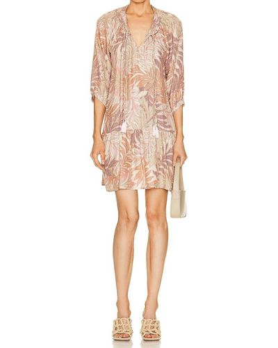 Natalie Martin Stevie Dress In Jungle Print Clay - Natural