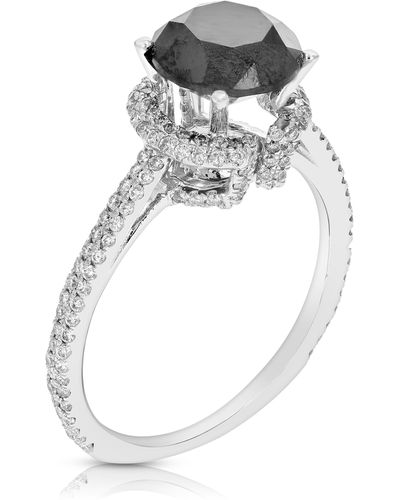 Vir Jewels 2.80 Cttw Black Diamond Engagement Ring 14k Gold Bridal Wedding - Metallic
