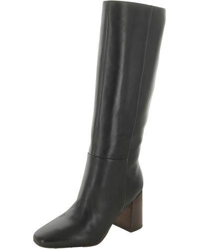 Calvin Klein Leather Tall Knee-high Boots - Gray