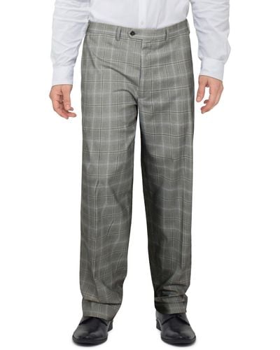 Sean John Classic Fit Pattern Suit Pants - Gray