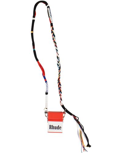 Rhude Red And White Small Cigarette Box Crossbody Bag