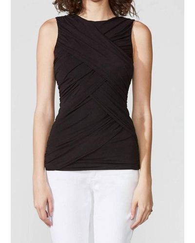 Bailey 44 Diana Drape Front Top In Black
