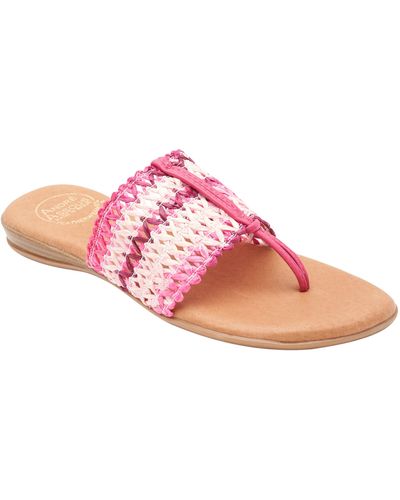 Andre Assous Nice Woven Featherweight Sandal - Pink