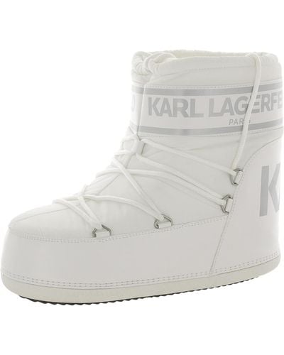 Karl Lagerfeld Pavan Lace-up Cold Weather Winter & Snow Boots - Gray