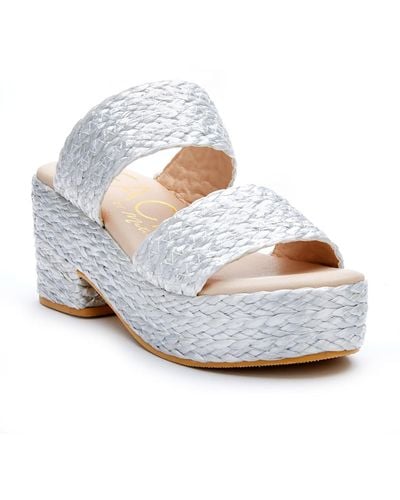 Matisse Ocean Ave Espadrille Slip On Platform Sandals - White