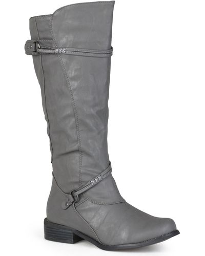 Journee Collection Collection Harley Boot - Gray