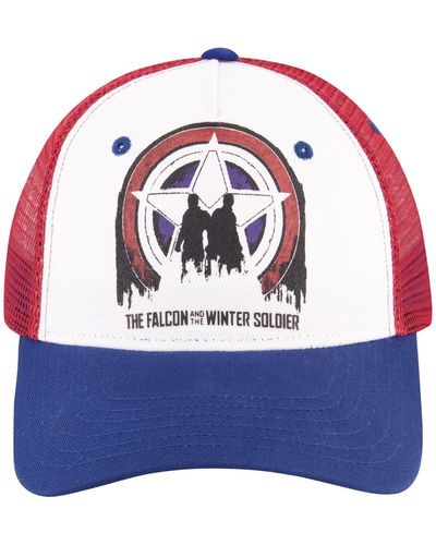 Marvel Falcon And Winter Solider Uncle Trucker Baseball Cap - Blue
