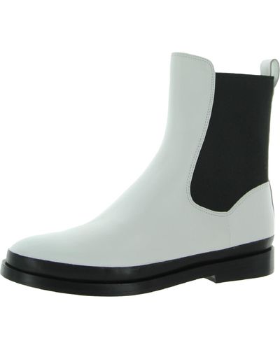 Vince Cecyl Leather Pull On Chelsea Boots - Black