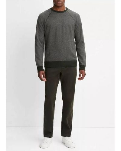 Vince Birdseye Long Sleeve Sweatshirt - Gray