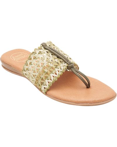 Andre Assous Nice Woven Featherweight Sandal - Natural