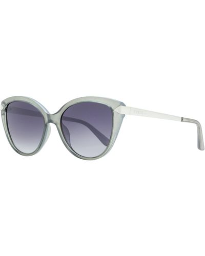 Guess Cateye Sunglasses Gu7658 Gray/palladium 56mm - Multicolor