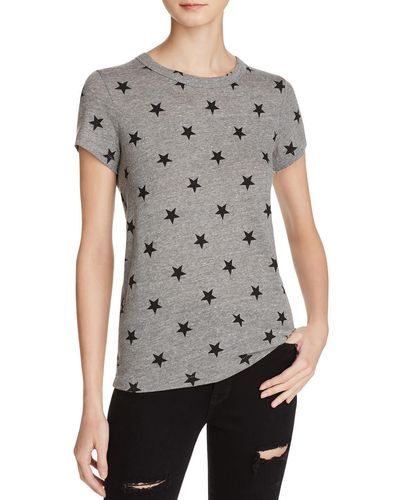 Alternative Apparel Star Printed Pull Over T-shirt - Gray