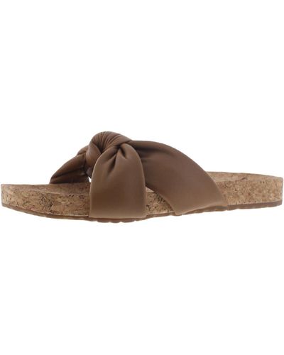 Zodiac Mae Slip On Knotted Slide Sandals - Brown