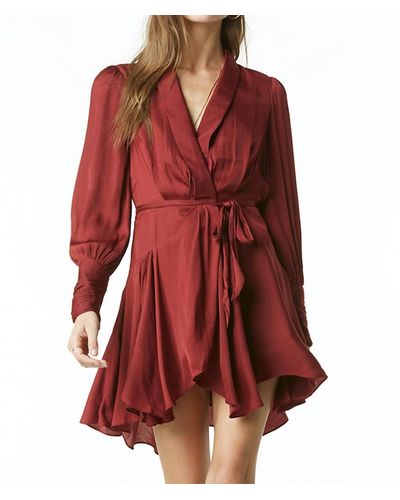 Tart Collections Glenna Poly Silk Dress - Red