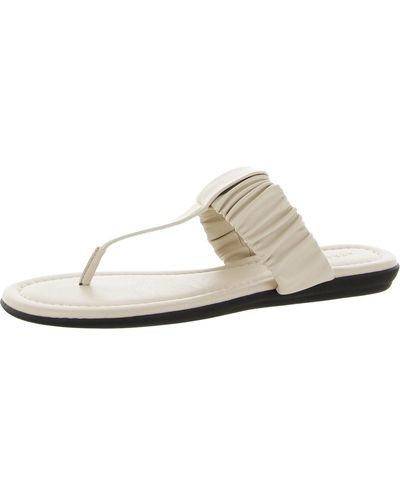 Aerosoles Cady Slip On Flats Thong Sandals - White