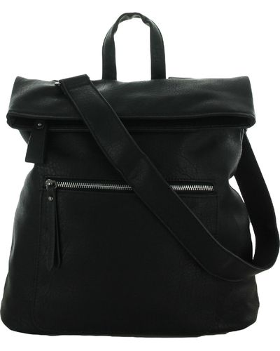 Urban Expressions Lennon Faux Leather Convertible Backpack - Black