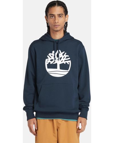 Timberland Tree Logo Hoodie - Blue