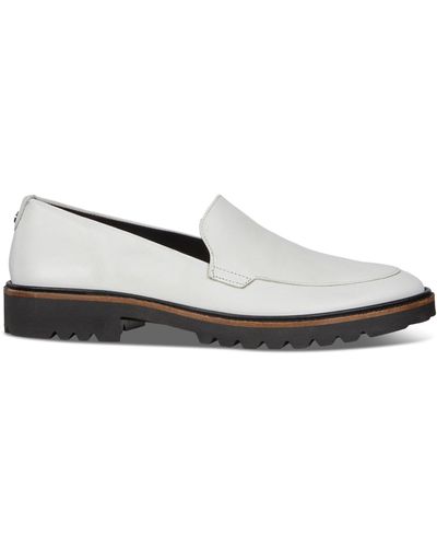 Ecco Incise Tailored Loafer - White