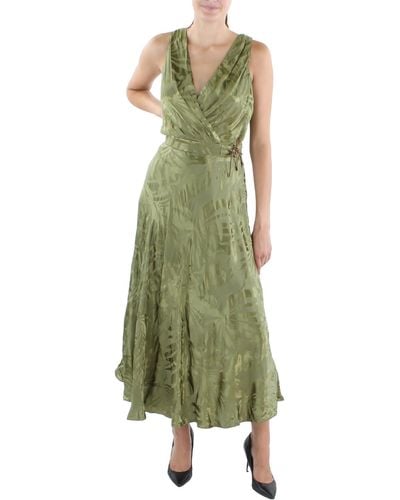 Lauren by Ralph Lauren Jacquard Midi Midi Dress - Green