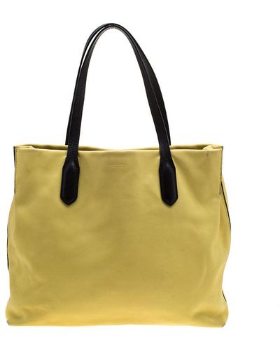 Lancel And Leather Tote - Yellow