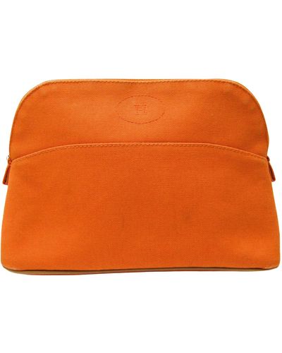 Hermès Bolide Cotton Clutch Bag (pre-owned) - Orange