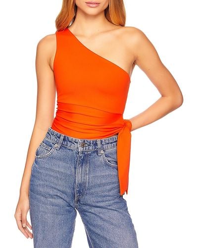 Susana Monaco Jersey Short Cropped - Orange