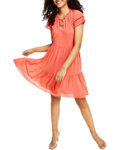 Vince Camuto Tiered Mini Fit & Flare Dress