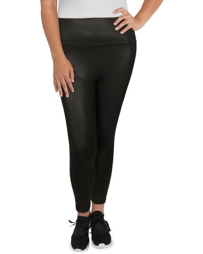 90 Degrees Faux Leather Stretch leggings - Black