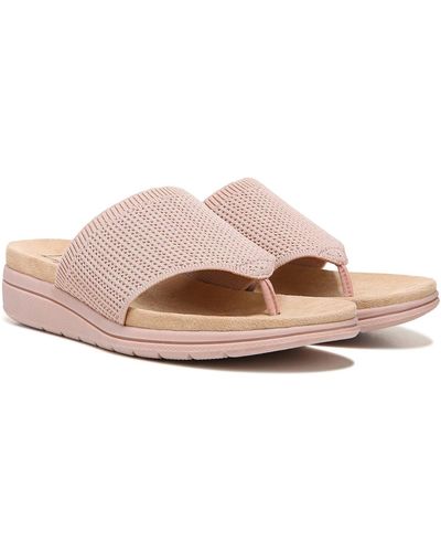 LifeStride Poolside Slip On Thong Slide Sandals - Pink