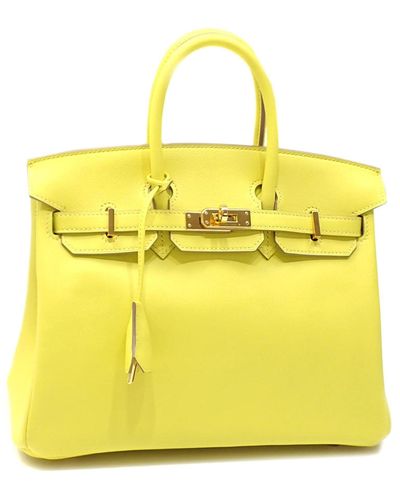 Hermès Birkin 25 Leather Handbag (pre-owned) - Yellow