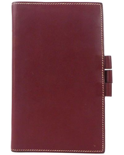 Hermès Agenda Cover Leather Wallet (pre-owned) - Purple
