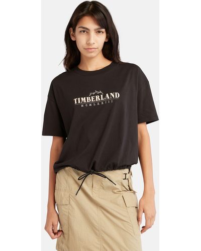 Timberland Front-logo Drawstring T-shirt - Black