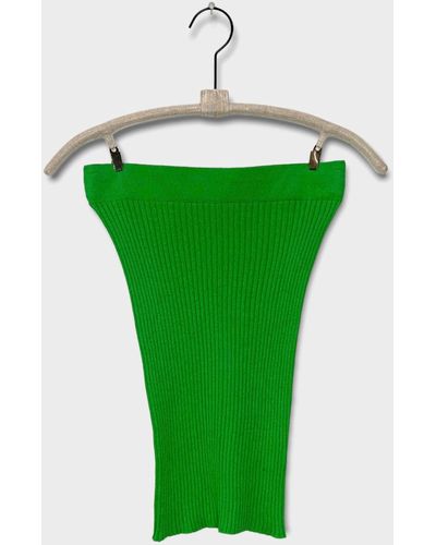 Kloni & The Krew Knitted Ribbed Top - Green