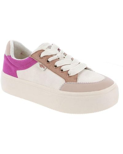 Rocket Dog Flame Comfort Insole Manmade Casual And Fashion Sneakers - Pink