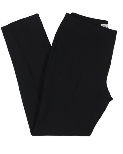 Le Suit Petites Knit Tapered Dress Pants - Black