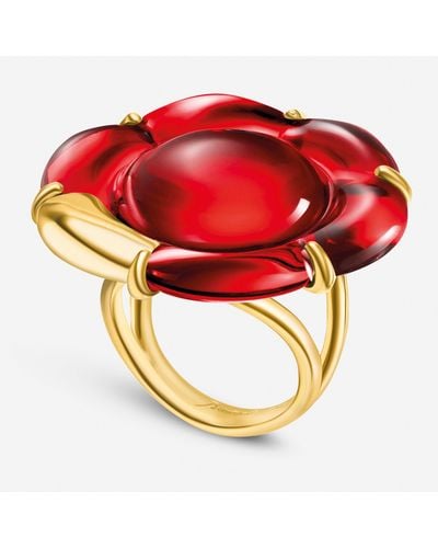 Baccarat 18k Plated On Sterling Silver - Red